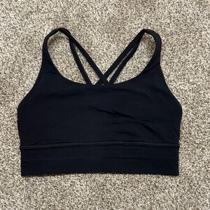 Lululemon Athletica Black Cross-Back Sports Bra